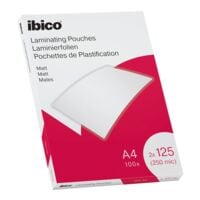 Ibico 100 stuk(s) Lamineerfolie 627323 mat A4 125 micron mat