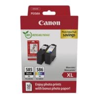 Canon Value pak: inktpatronen »PG-585XL & CL-586XL« incl. 50 bladen fotopapier 10x15 cm