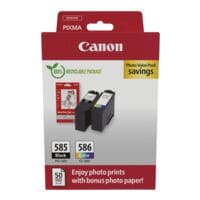 Canon Value pak: inktpatronen »PG-585 & CL-586« incl. 50 bladen fotopapier 10x15 cm