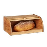relaxdays Brotdoos van bamboe, breed