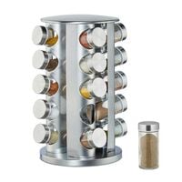 relaxdays Kruidencarrousel met 20 potjes 34,5 cm
