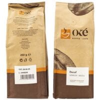 Oké Koffie Deca Gemalen cafeïnevrije koffie 250 g Oké Koffie Deca Gemalen cafeïnevrije koffie 250 g
