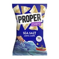 Proper Pak met 24 zakjes linzenchips Sea Salt 20 g