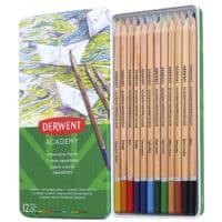 DERWENT Set met 12 aquarelpotloden Academy