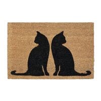 relaxdays Kokos deurmat Katzen 60 x 40 cm