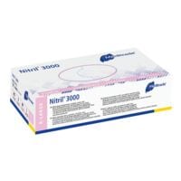 100 MEDITRADE wegwerphandschoenen Nitril® 3000 Nitril, Maat XL wit