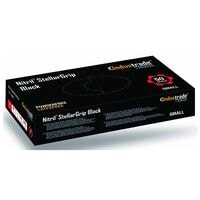 50 MEDITRADE wegwerphandschoenen Nitril® StellarGrip Nitril, Maat S zwart