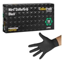 50 MEDITRADE wegwerphandschoenen Nitril® StellarGrip Nitril, Maat L zwart