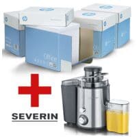 4x Maxi-box multifunctioneel papier A4 HP Office - 10000 bladen (totaal), 80g/m incl. Entsafter ES 3566