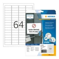 Herma Zichtbare ruiterlabels verwijderbaar wit 45,7x16,9 mm  4201 1600 stuks