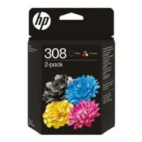 HP Multipack inktcartridgeset 308 zwart + 3 kleuren 6L6S6UE