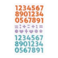 folia Schuimrubber glitterstickers »Numbers«