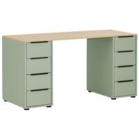 Mbelpartner Bureau Elma 129,5 cm, vol onderstel