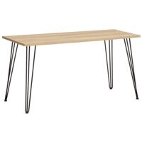 Mbelpartner Bureau Emmik 139 cm, 4 poten zwart