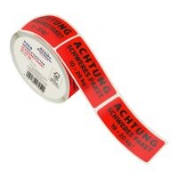 Avery Zweckform Pak van 200 waarschuwingsetiketten Schweres Paket 10-20 kg 7254, 100 x 50 mm