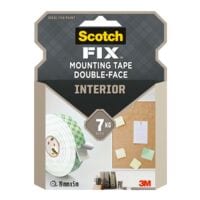 Scotch Dubbelzijdige montagetape voor binnen FIX 19 mm/5 m