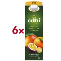Albi Pak met 6 vruchtensappen »Mango-Maracuja-Orange« 1 liter Albi Pak met 6 vruchtensappen »Mango-Maracuja-Orange« 1 liter