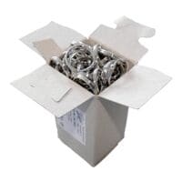 Wedo 100 stuks metalen sleutelringen 20 mm ()