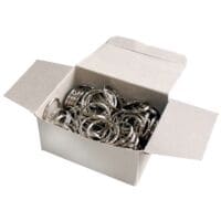 Wedo 100 stuks metalen sleutelringen 30 mm ()