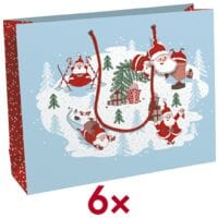 Clairefontaine Pak met 6 cadeauzakjes Excellia Weihnachtsmnner XL
