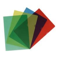 Herlitz L-hoesjes A4 gekleurd gesorteerd generfd polypropyleenfolie 20 stuks