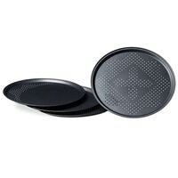 relaxdays Set van 4 geperforeerde pizzaplaatjes