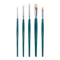 Brunnen 5-delige kunstharen penselenset Synthetics Plus Mix 2