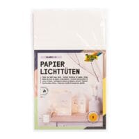 folia Papieren lichtzakjes Blanko S 5 stuks