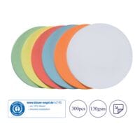 Franken 300 stuks zelfklevende moderatiekaarten Kreis mittel  14 cm