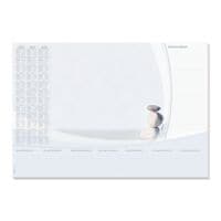 SIGEL Papieren schrijfonderlegger �Harmony� 30 bladen met kalender voor 2026 / 27 / 28