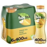 Fuze Tea Pak van 24 blikjes frisdrank Green tea mango chamomile niet-bruisend 400 ml