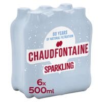 Chaudfontaine Pak met 24 mineraalwaters Sparkling 500 ml