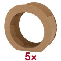 folia Pak met 5 lantaarns blanco �Natur�