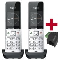 Gigaset Set van 2 draadloze telefoons COMFORT 500HX incl. telefoonadapter TAE-U-stekker, modulaire koppeling
