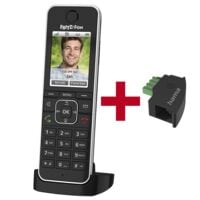 AVM Draadloze telefoon FRITZ!Fon C6 zwart incl. telefoonadapter TAE-U-stekker, modulaire koppeling