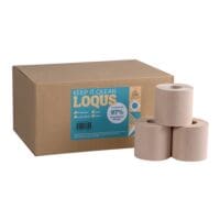 LOQUS Toiletpapier Gerecycleerd 2-laags, natuurbruin  - 24 rollen (1 pak  24 rollen)