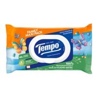 Tempo vochtig toiletpapier Maxipack Limited Edition Family Fresh 1-laag, wit - 84 doeken