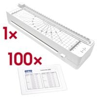 OTTO Office Lamineerapparaat OL 220-C A4 incl. lamineerfolies A4 100 stuks 80 micron antistatisch