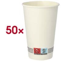 Papstar Papieren beker met PLA-coating 0,3 l