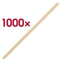 Papstar Roerstaafjes puur hout 14 cm x 5 mm 1000 stuks