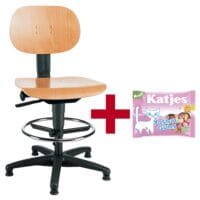 Topstar Werkdraaistoel �Tec 11 Counter� zonder armleuningen  incl. fruitgummies �Yoghurt-Gums� 210 g