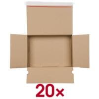 20 stuks dozen met automatische bodem 35,0/25,0/8,0 cm