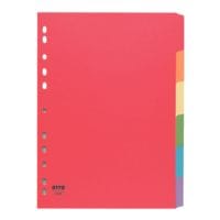 OTTO Office Nature tabbladen, A4 6-delig, intense kleuren, gerecycleerd karton
