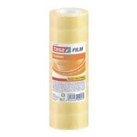 tesa Plakband Budget, transparant/stevig plakkend, 8 stuk(s), 19 mm / 33 m