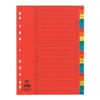 OTTO Office Premium tabbladen, A4, A-Z 20-delig, meerkleurig, gerecycleerd karton
