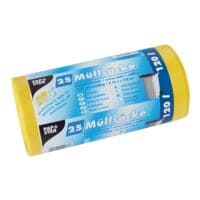 Papstar Afvalzakken 120 L geel 25 stuk(s)