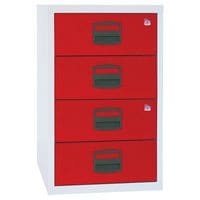 Bisley bijzetkast  PFA Home Filer PFA4S A4, 1 rij, 4 Lades
