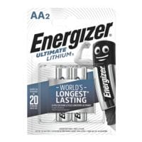 Energizer Pak met 2 batterijen Ultimate Lithium Mignon / AA / FR6