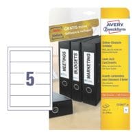 Avery Zweckform Pak met 125 ordner rugetiketten om in te steken C32267-25
