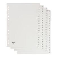 OTTO Office tabbladen, A4, 1-100 100-delig, wit, kunststof
